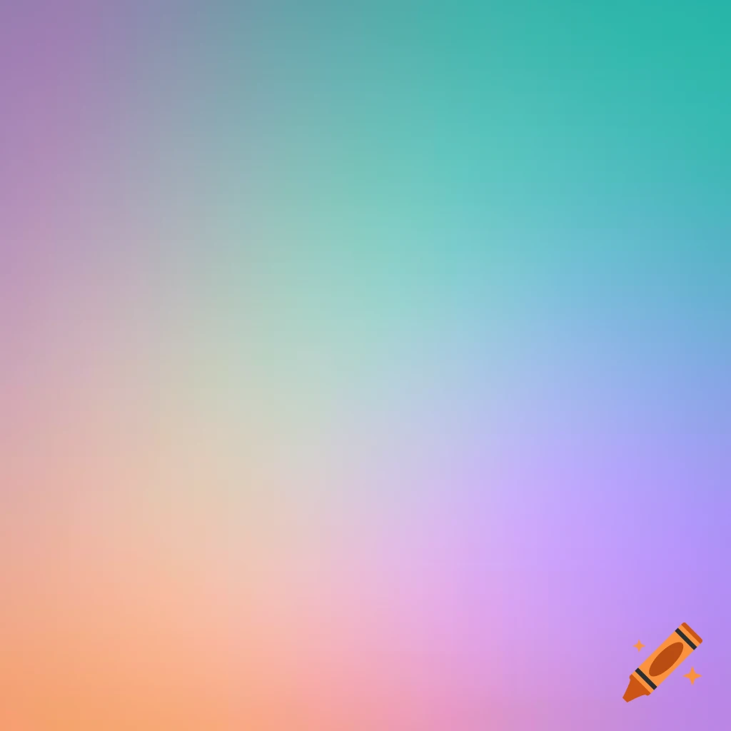Soft gradient presentation background in turquoise, lilac, and orange