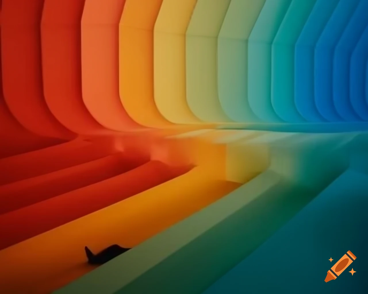Colorful minimalist photography showcasing vibrant designs