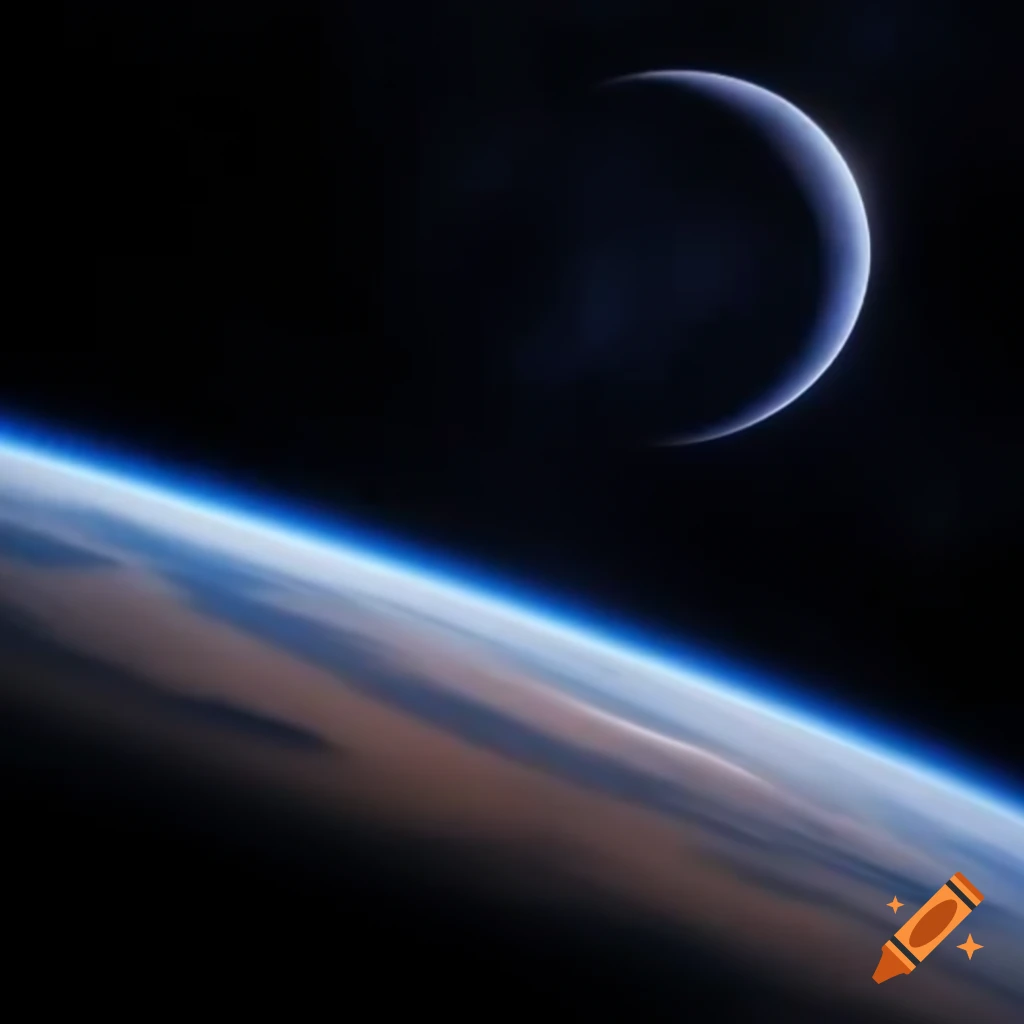 Vast and mysterious outer space scenery