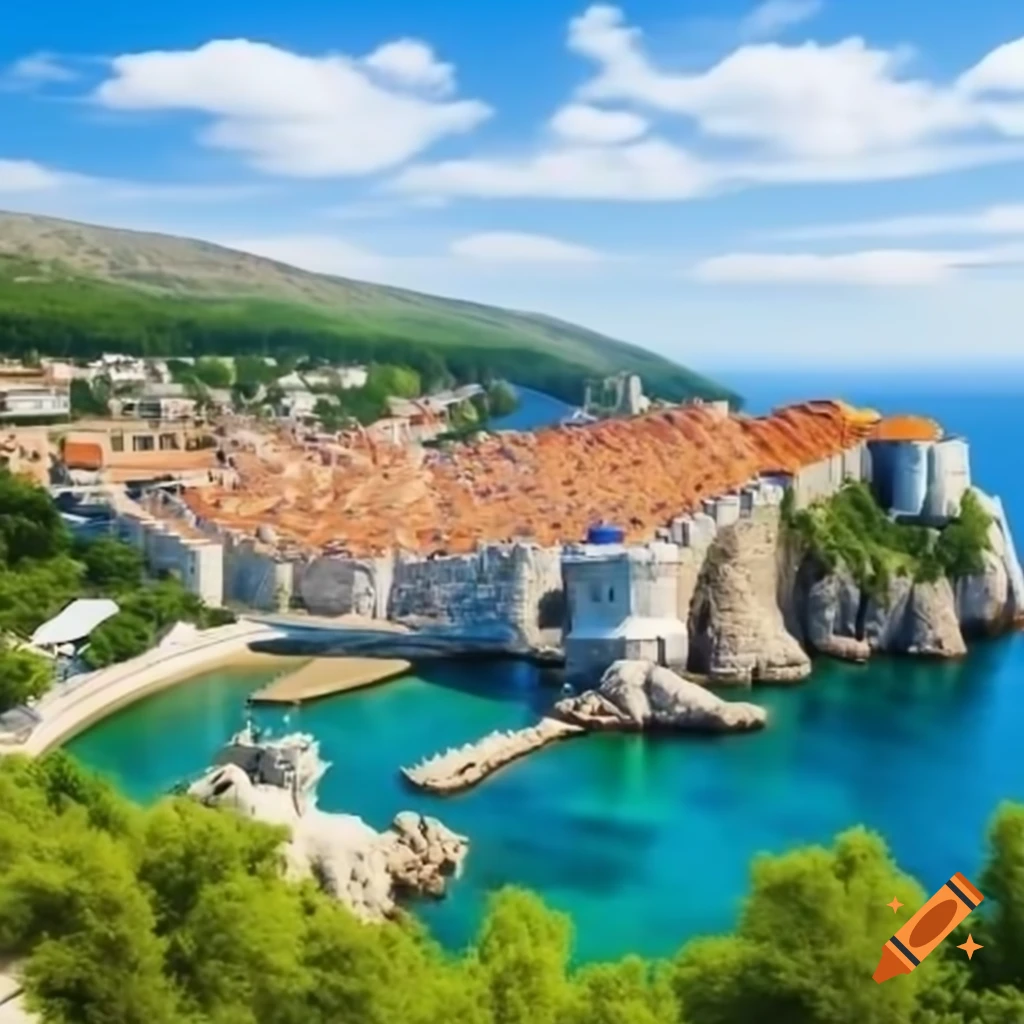 Beautiful landscape of Croatia featuring coastal views