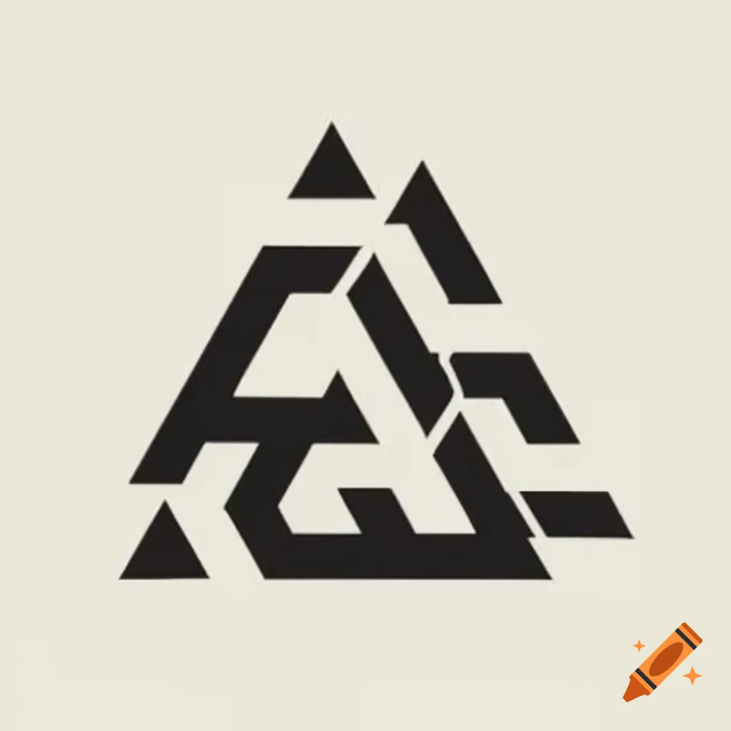 Text 5am designed in a triangular shape on craiyon