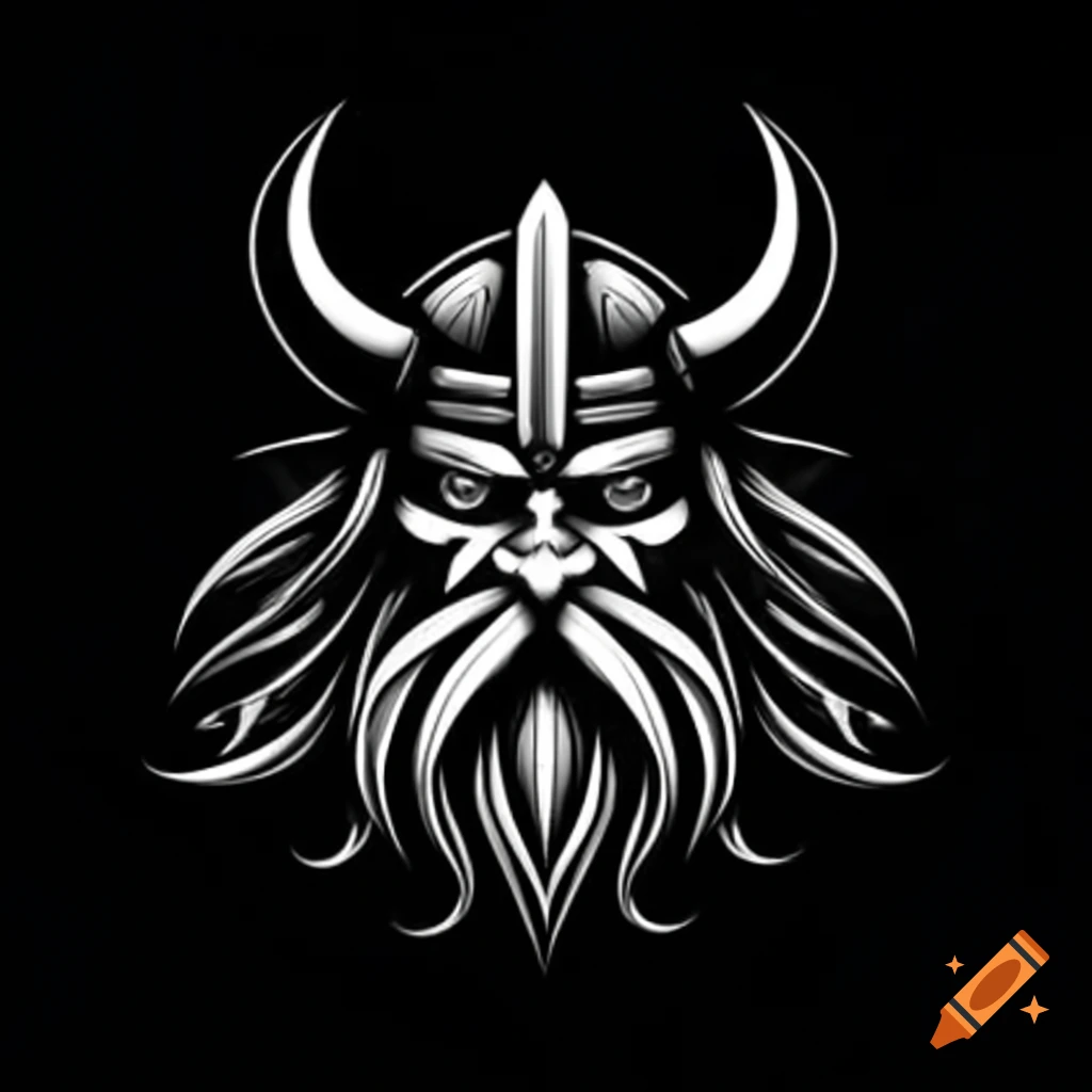 Viking dwarf tribal design showcasing intricate patterns