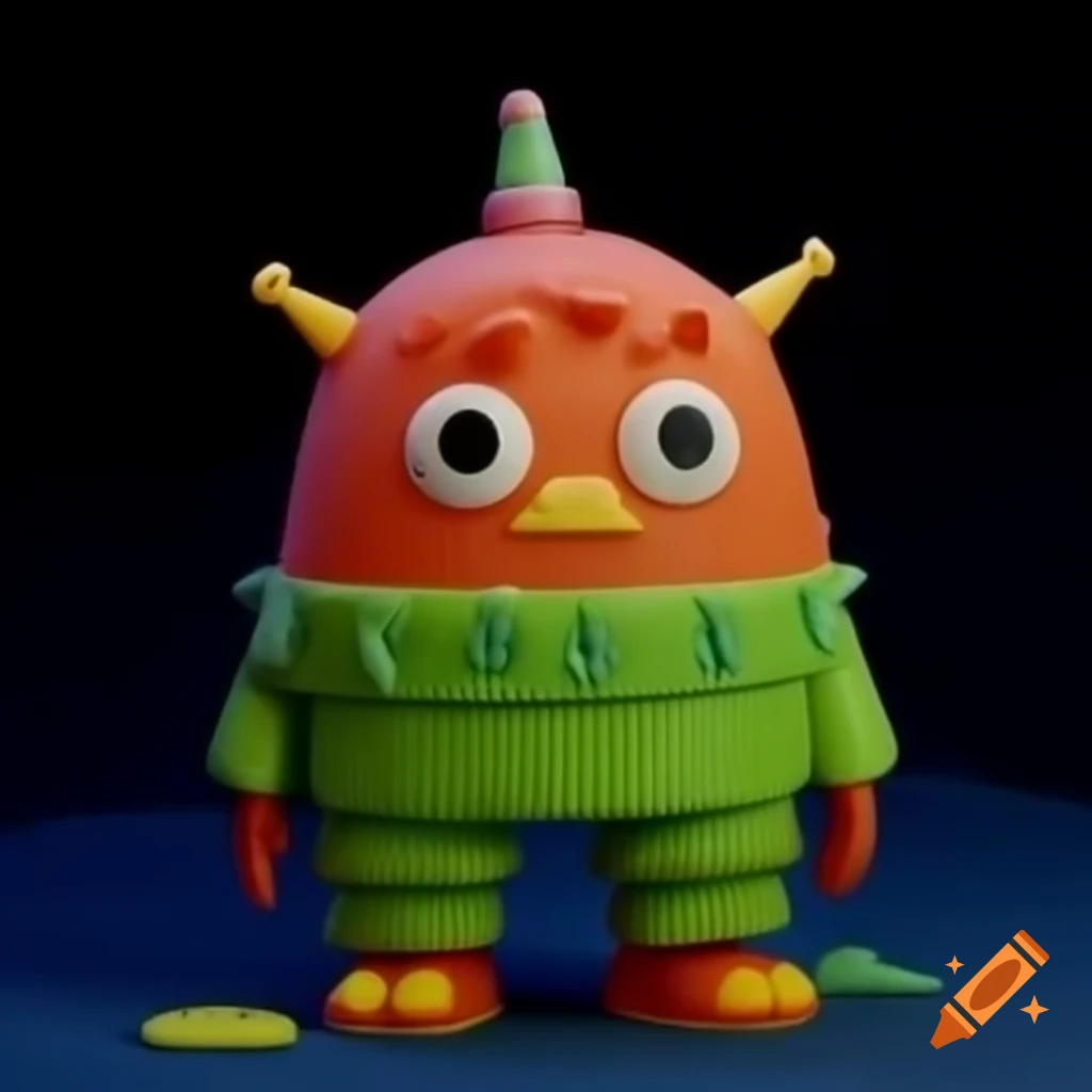 Ambiguous kid's show mascot with indistinguishable features
