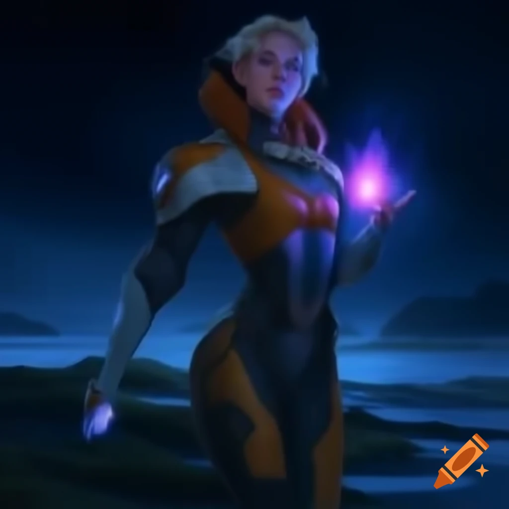 Rare futuristic scene with advanced technology
