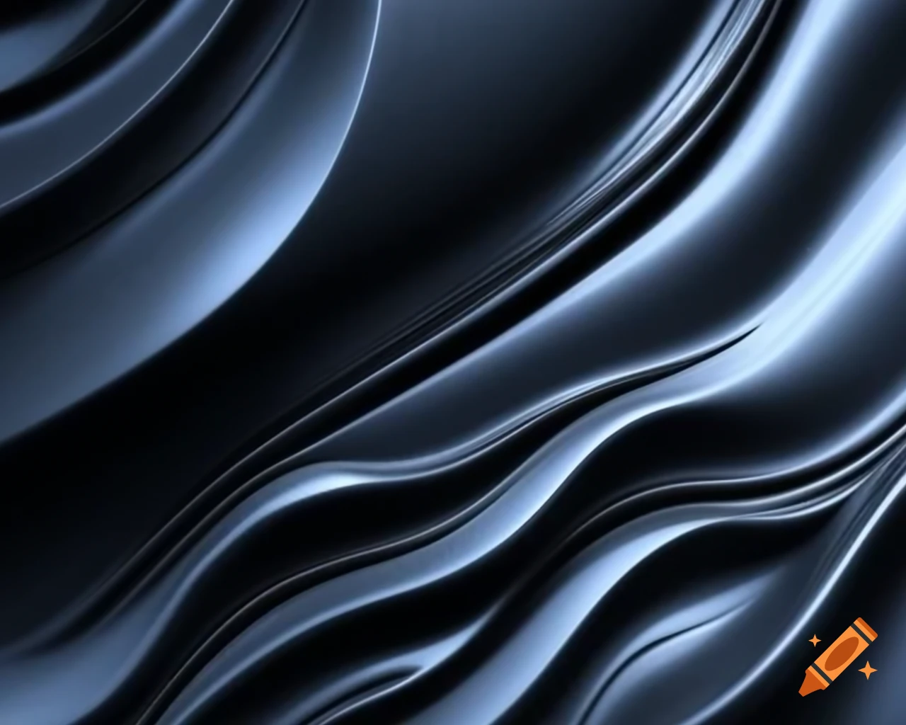 Abstract metallic texture with flowing waves and curves