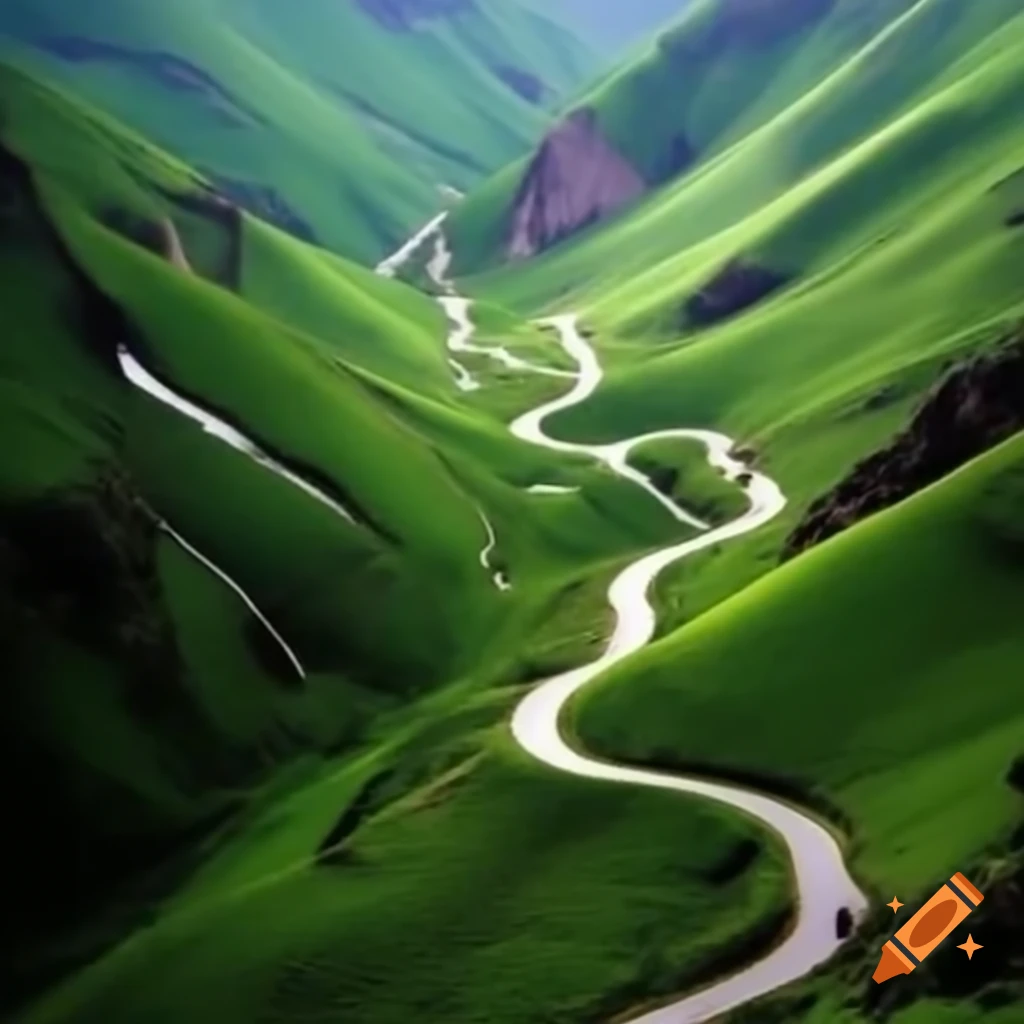 Giant green elliptical bubbles partially buried