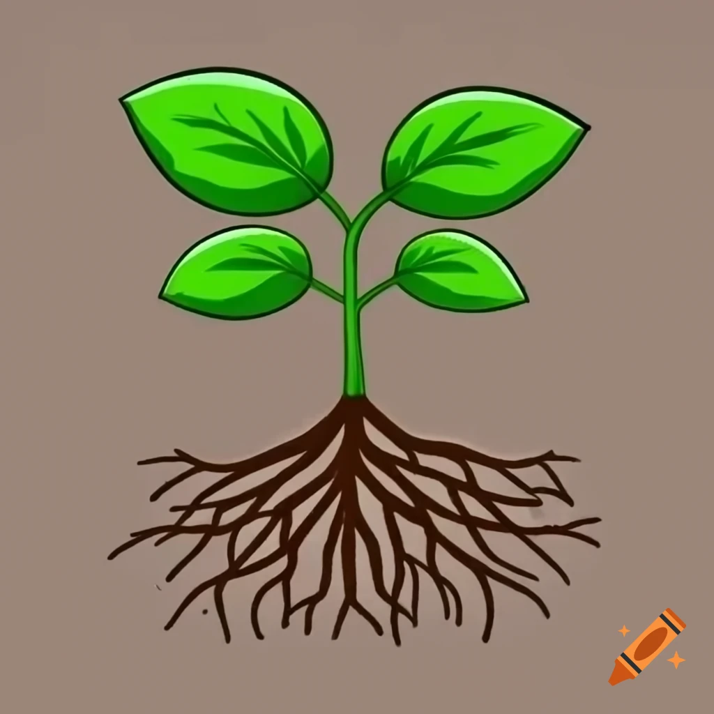 Plant showing roots