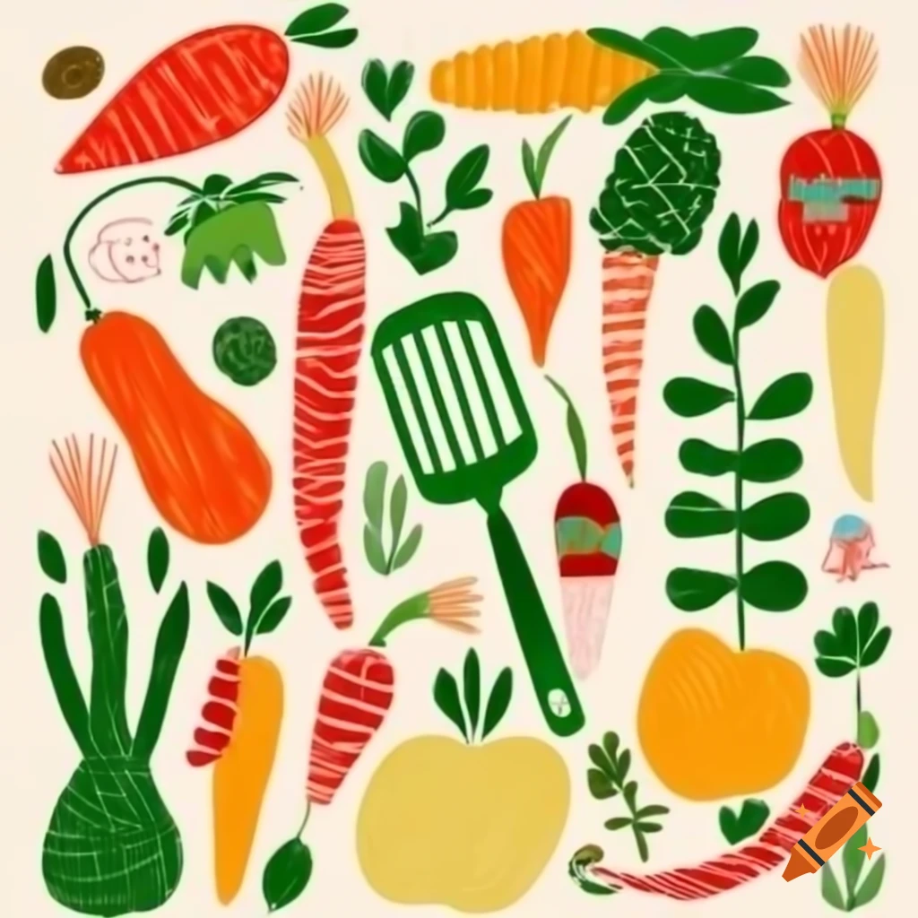 Vibrant collage illustration with bold textures and contrasting colors