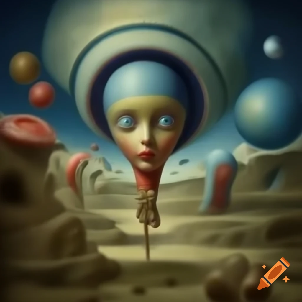 Surrealist art composition