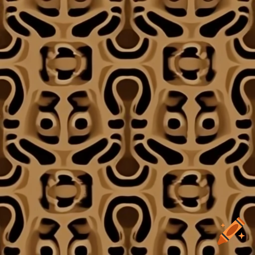 Copperhead snake pattern featuring tan and black colors