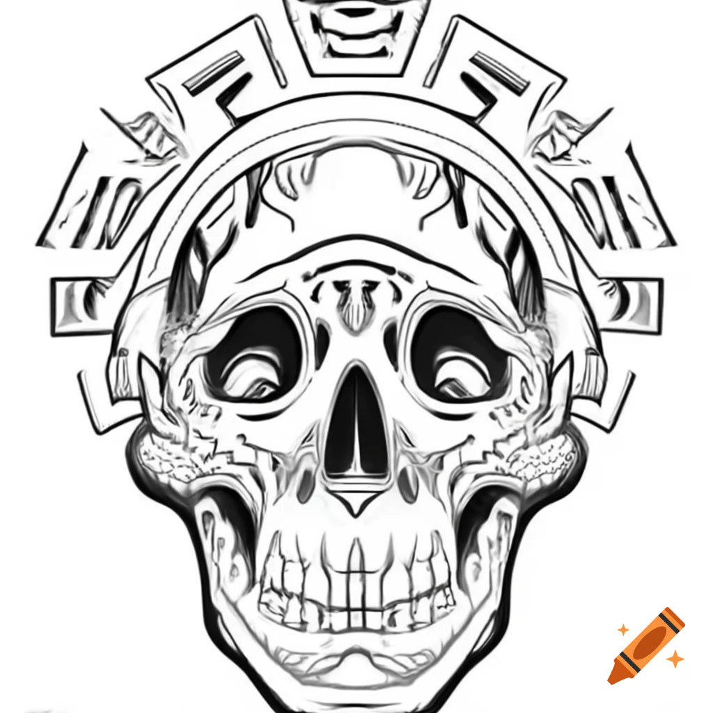 Comic book style rendering of a finnish skull on craiyon