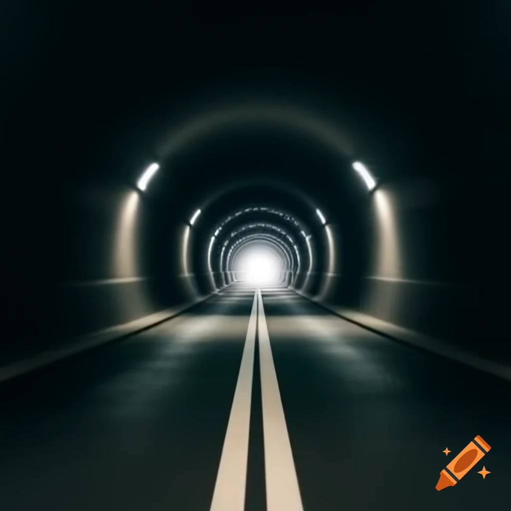 Abstract representation of a time tunnel