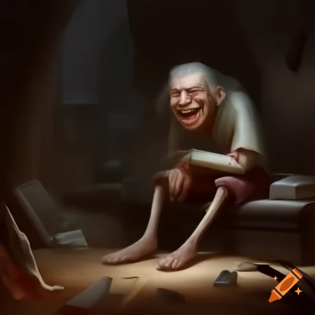 Greg from GTNH modules laughing in desolate landscape next to hermit's hut