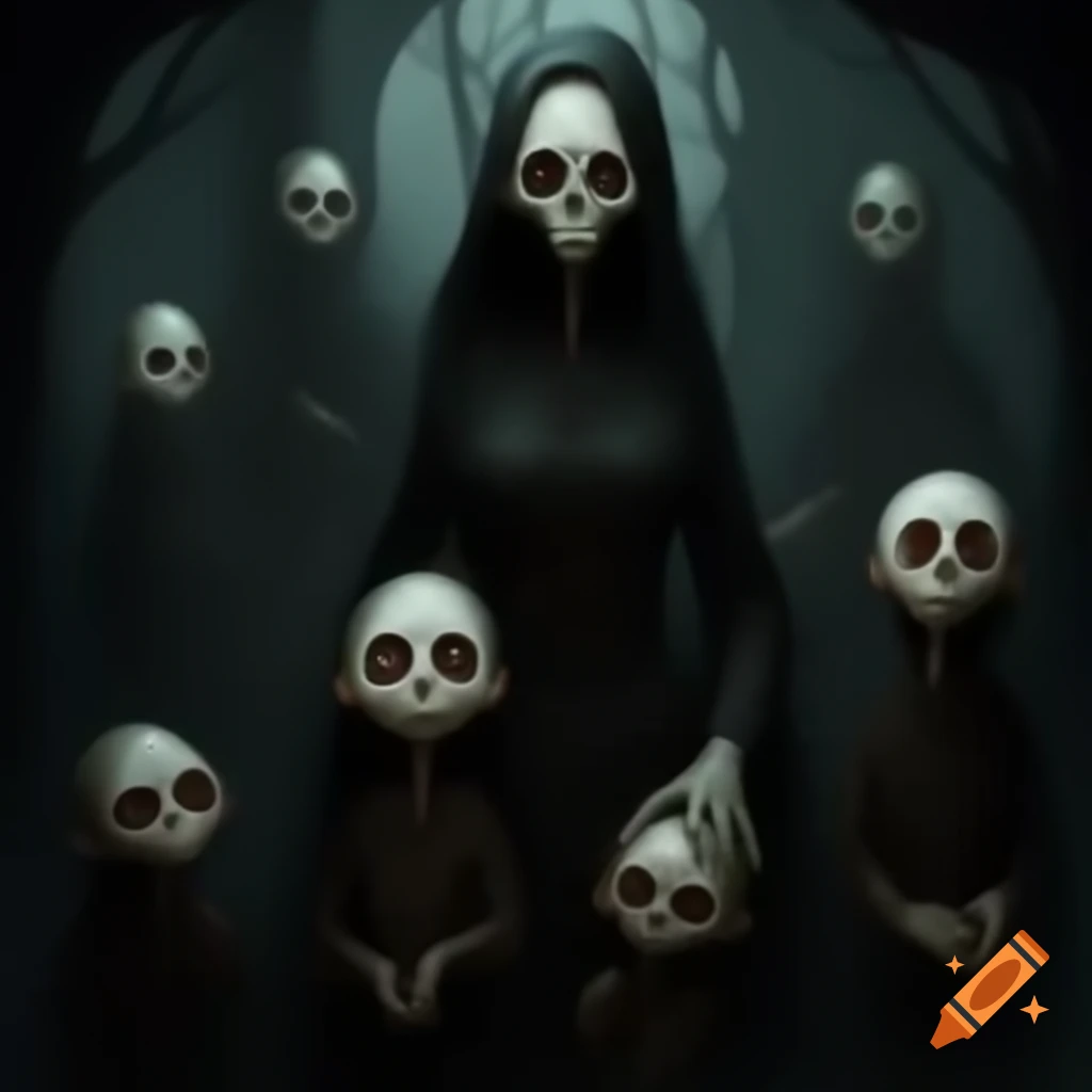 Eerie and unsettling depiction of a family