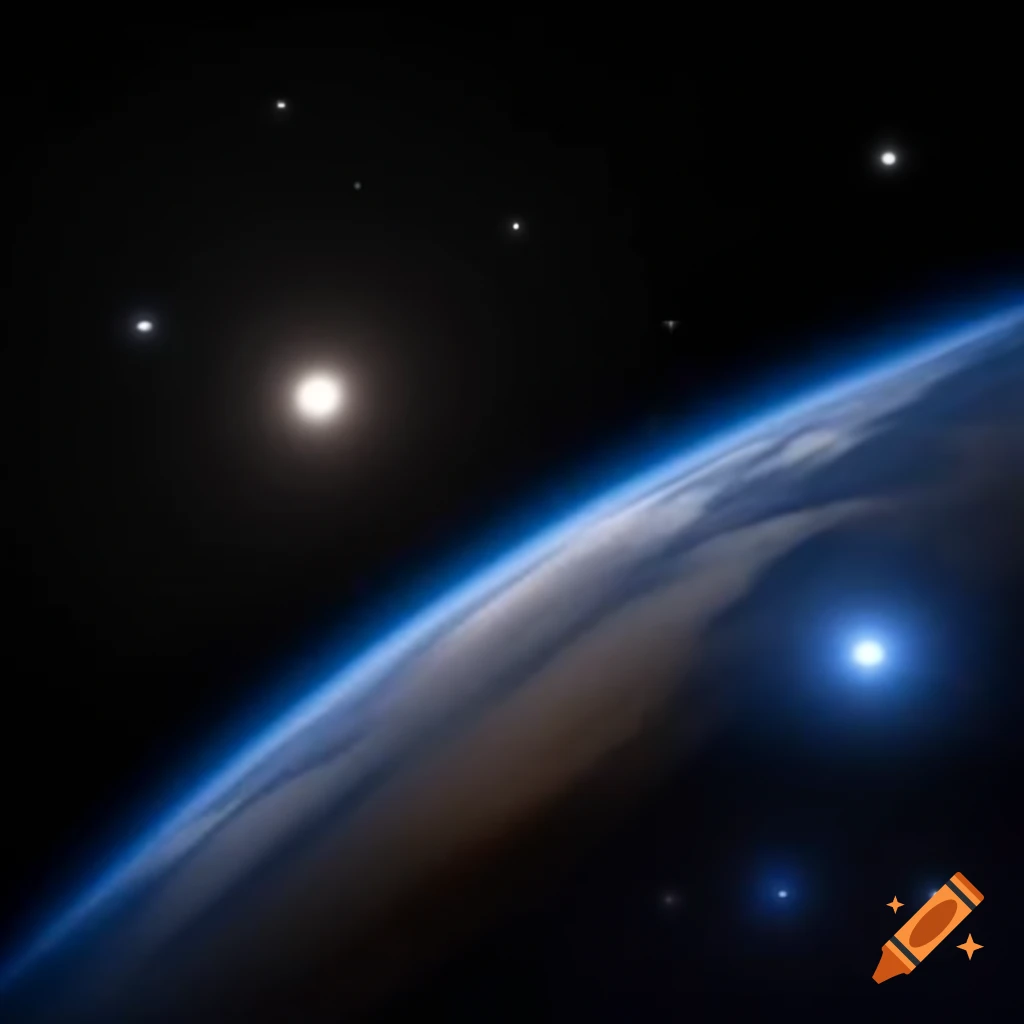 Vast and mysterious outer space scenery