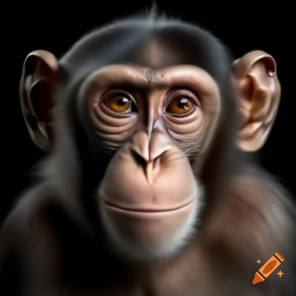 Man wearing monkey skin costume