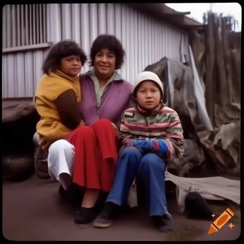 Historic color photos from the 1970s featuring family of Fernando Joseph Steven Marshall in Conception, Chile