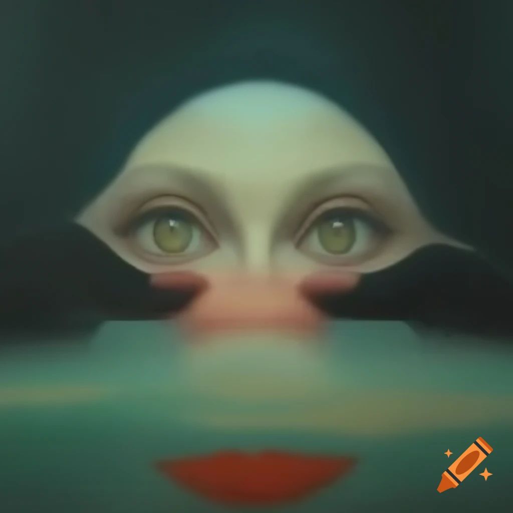Surrealist art composition with unconventional elements