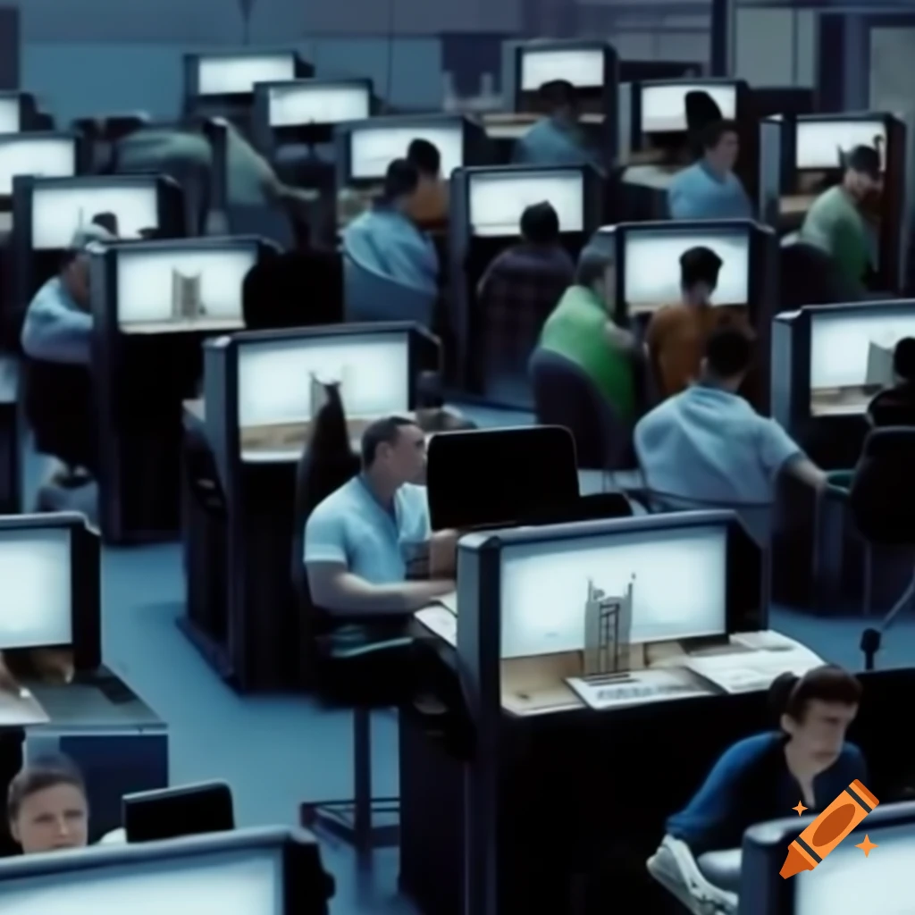 Comic strip depicting cybersecurity in an office setting