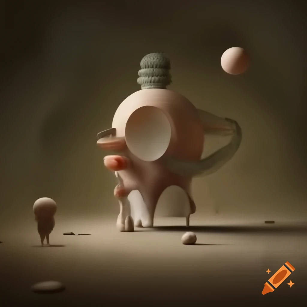 Surrealist artwork featuring dreamlike elements