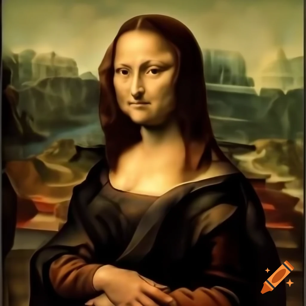 Mona Lisa painting with enigmatic smile