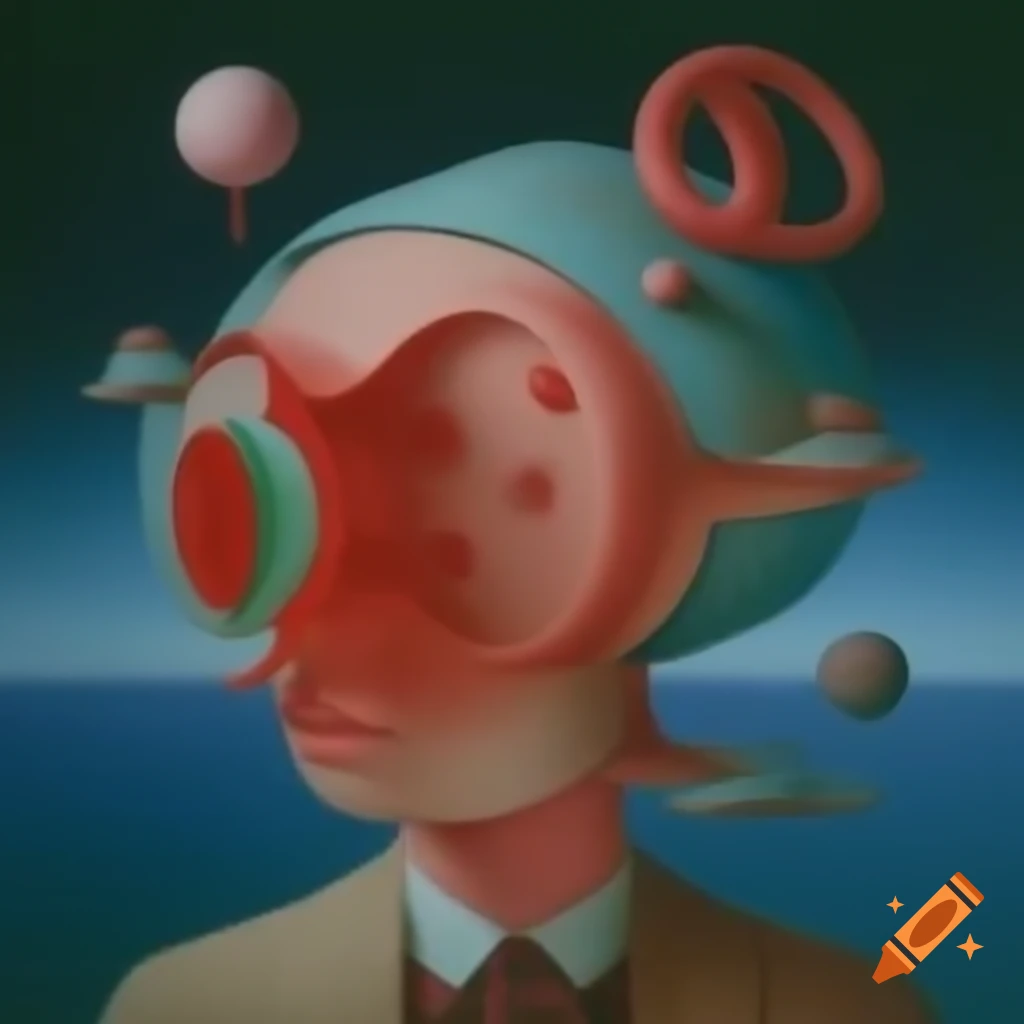 Surrealist artwork featuring dream-like imagery