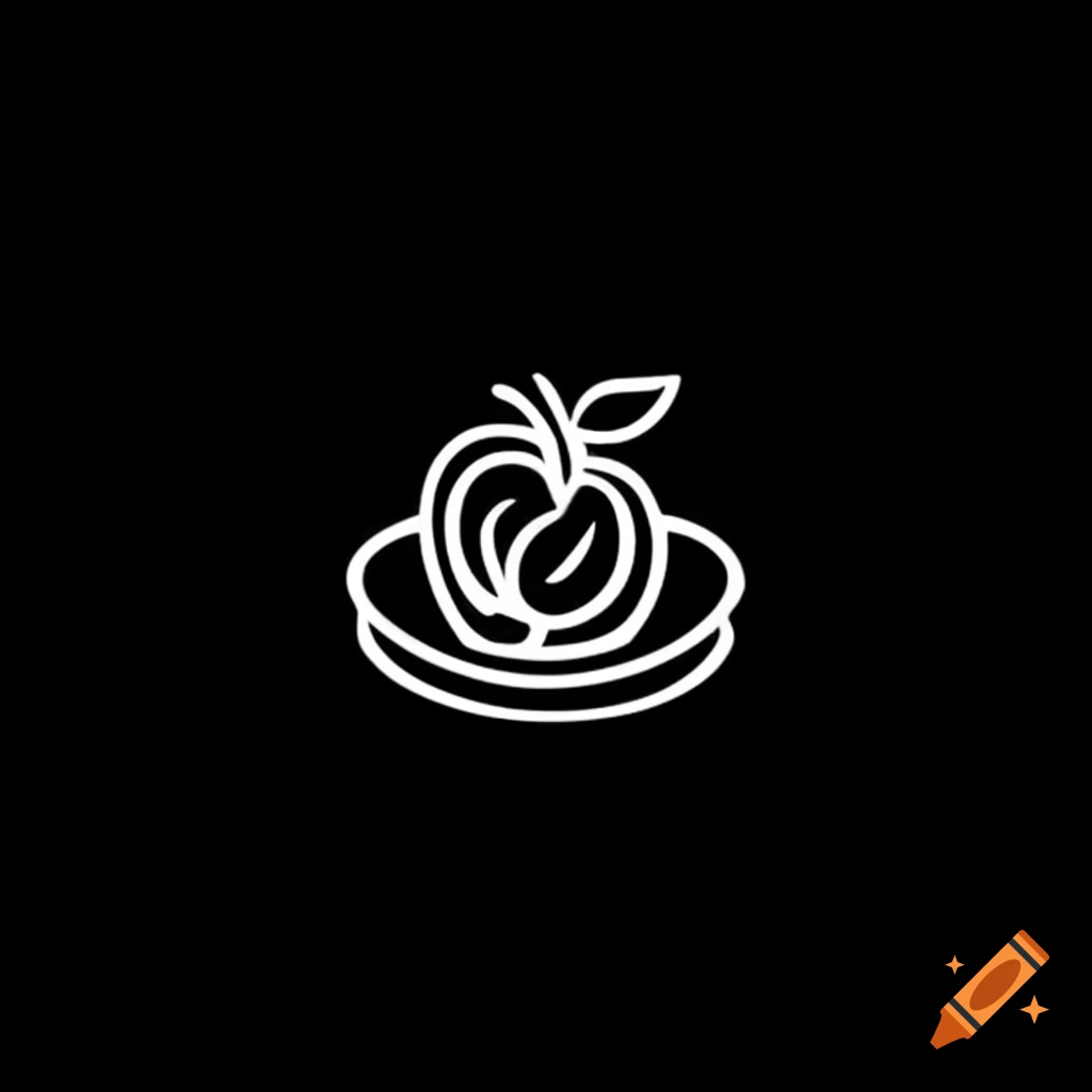 The logo for the tale of the silver saucer and the liquid apple on craiyon