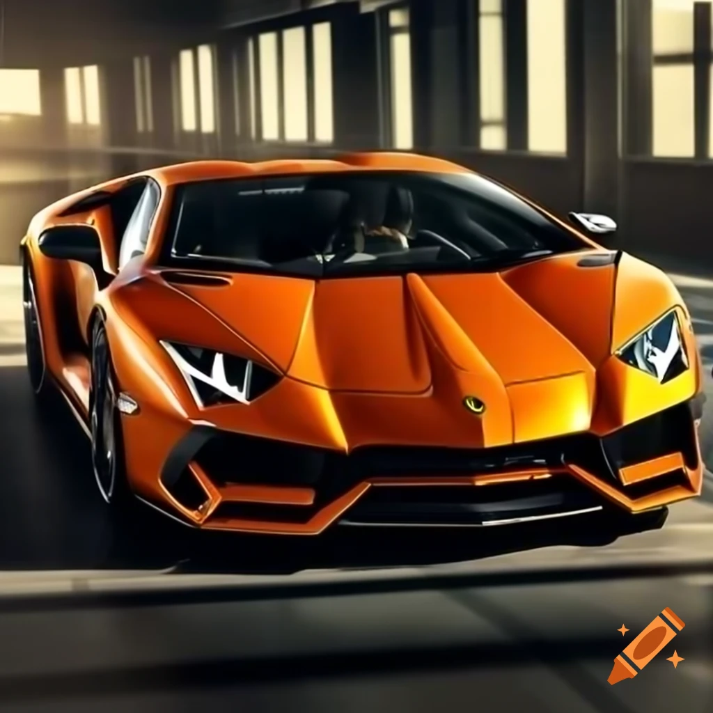 Sleek Lamborghini sports car