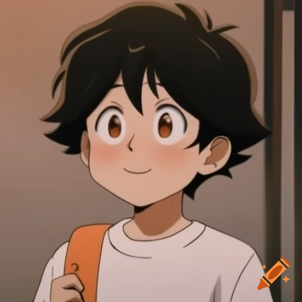 Friendly child smiling