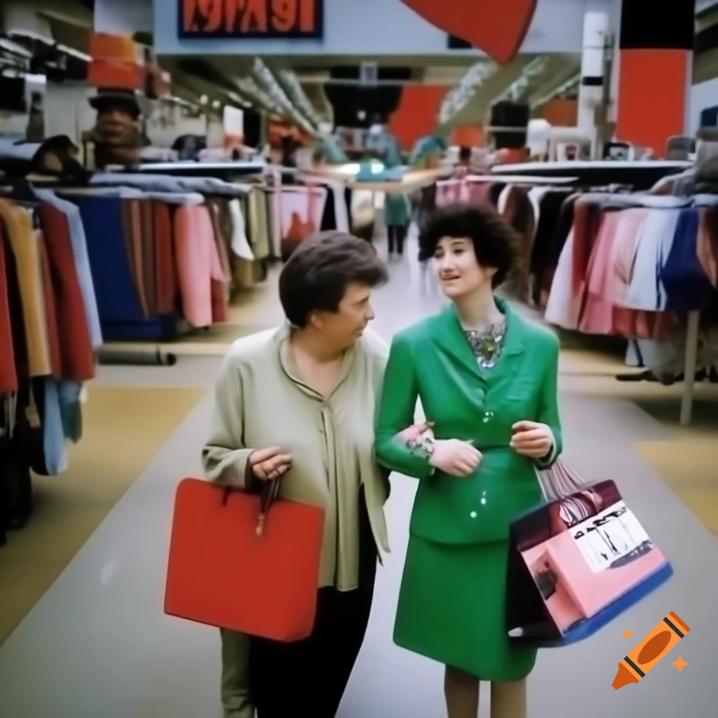 Shopping at Macy's with mother in 2010