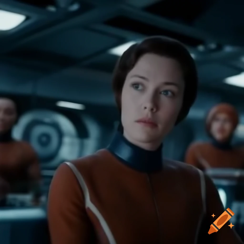 Bustling scene inside a spaceship with various vehicles