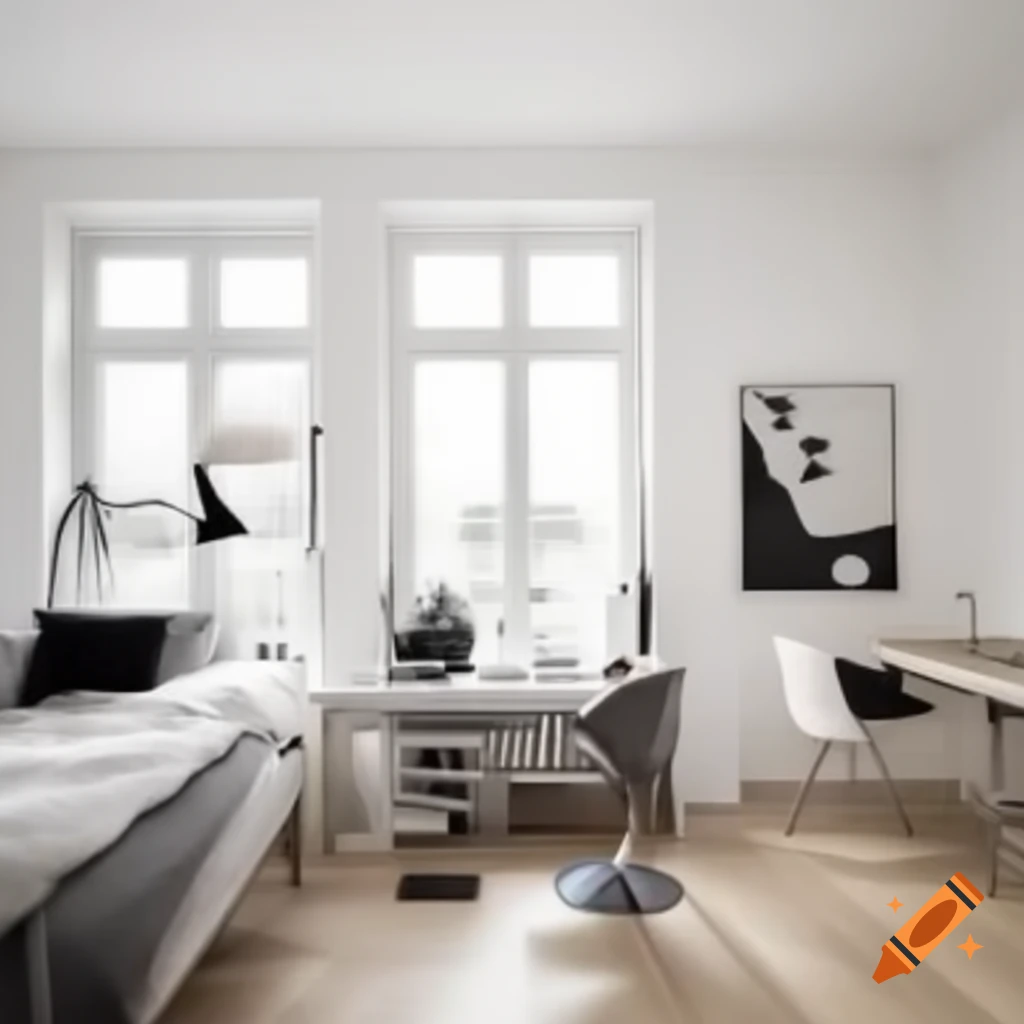 Modern Scandinavian studio apartment interior design