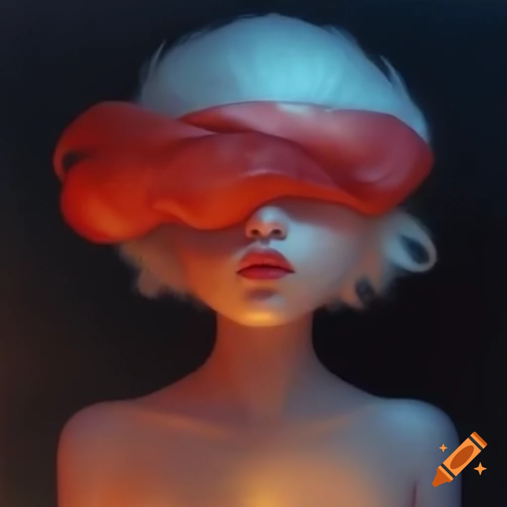 Surrealist art piece with abstract elements