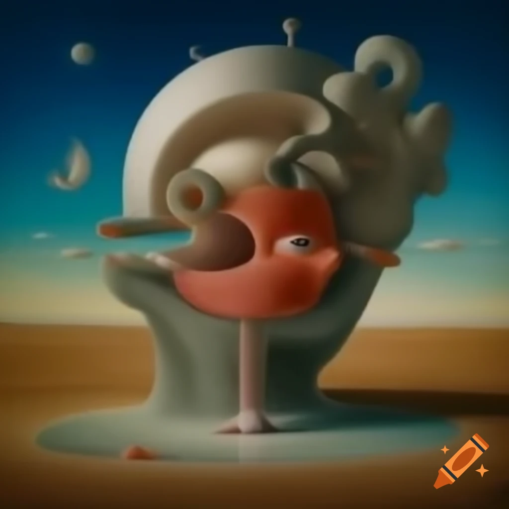 Surrealist art composition