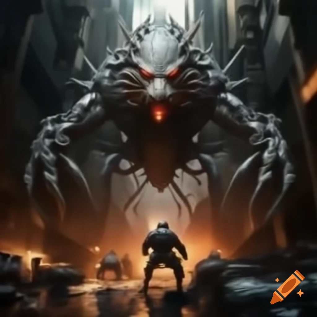 Intense alleyway battle involving a general in a complex dream