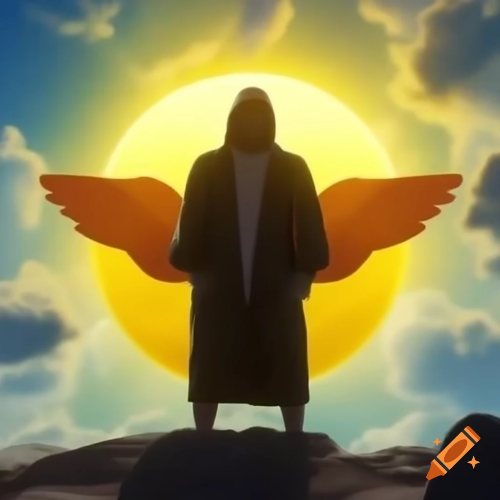 Bold yellow star shining like sun on hip hop album cover featuring bear with wings and shades