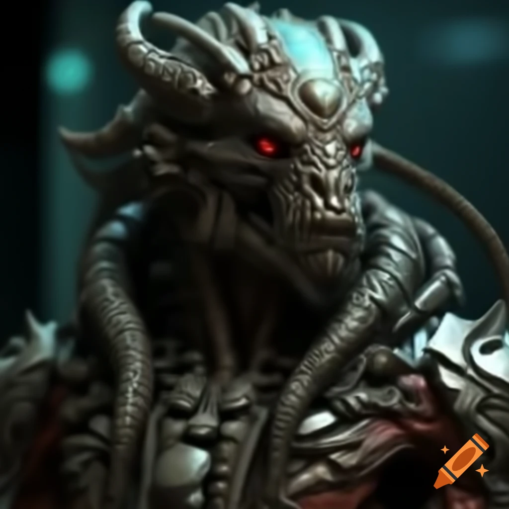 Cyberpunk rendition of a mythical creature