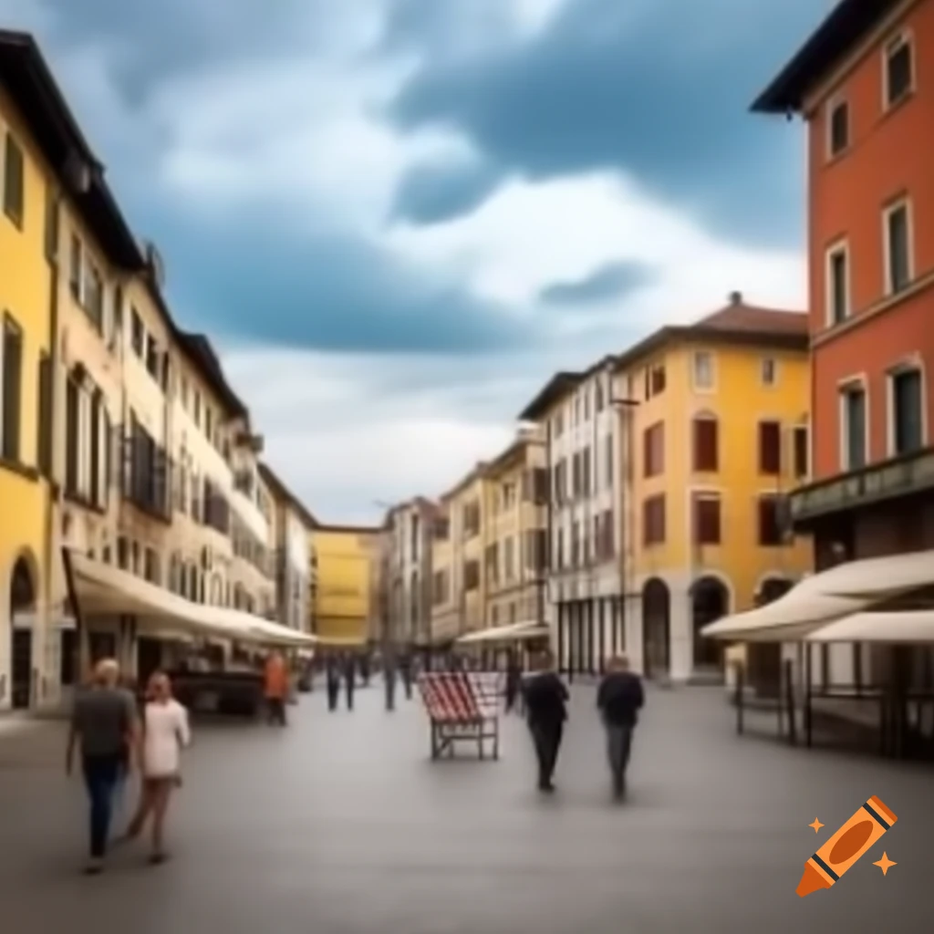 Scenic view of Udine, Italy