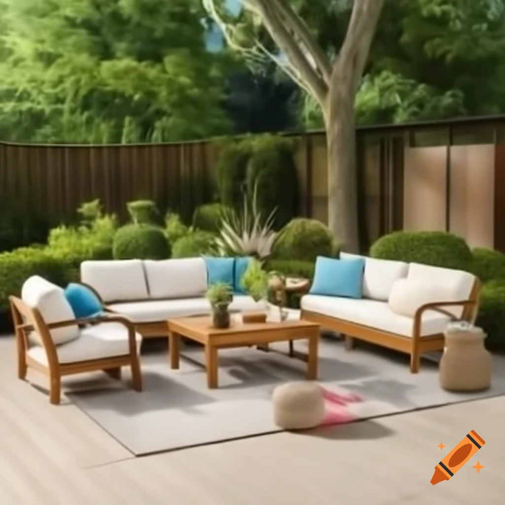 Realistic outdoor furniture design