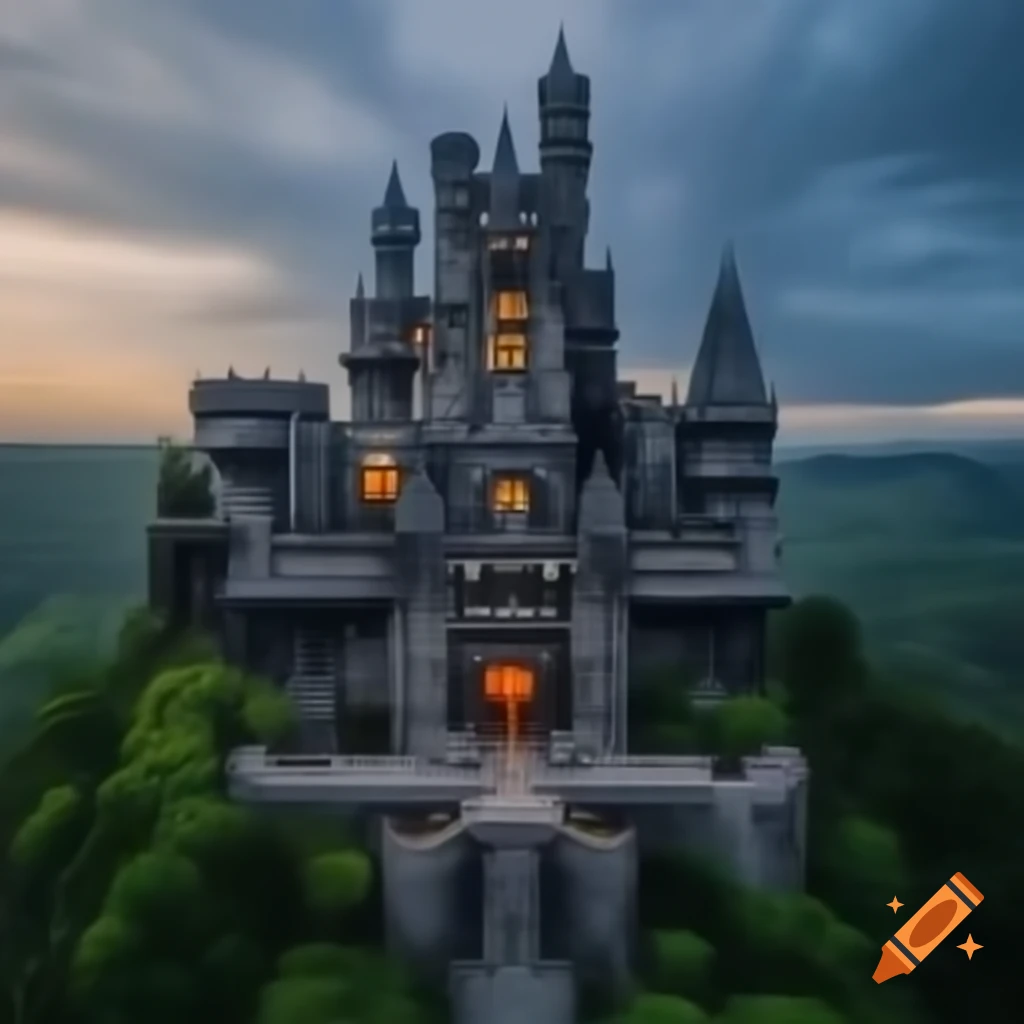 Batman inspired architecture of an Indian castle