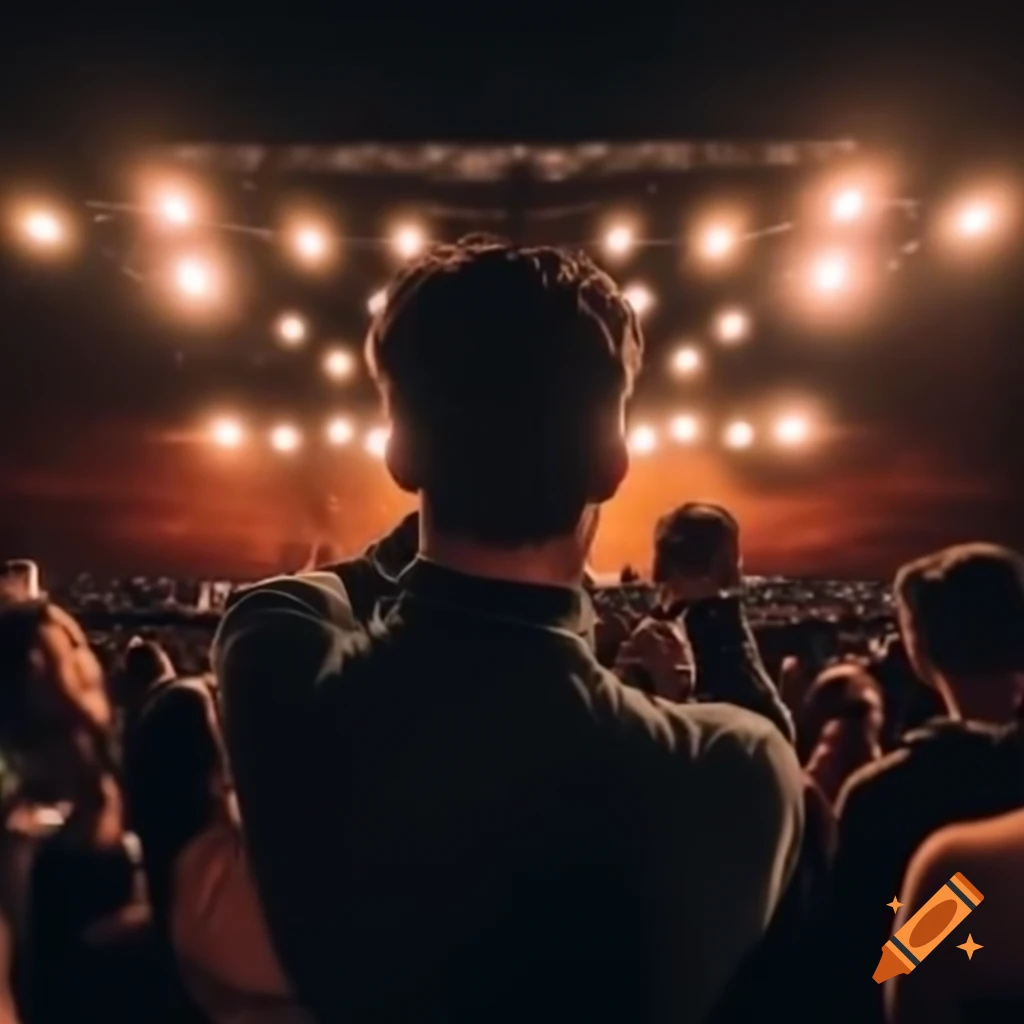 Concert scene captured by camera