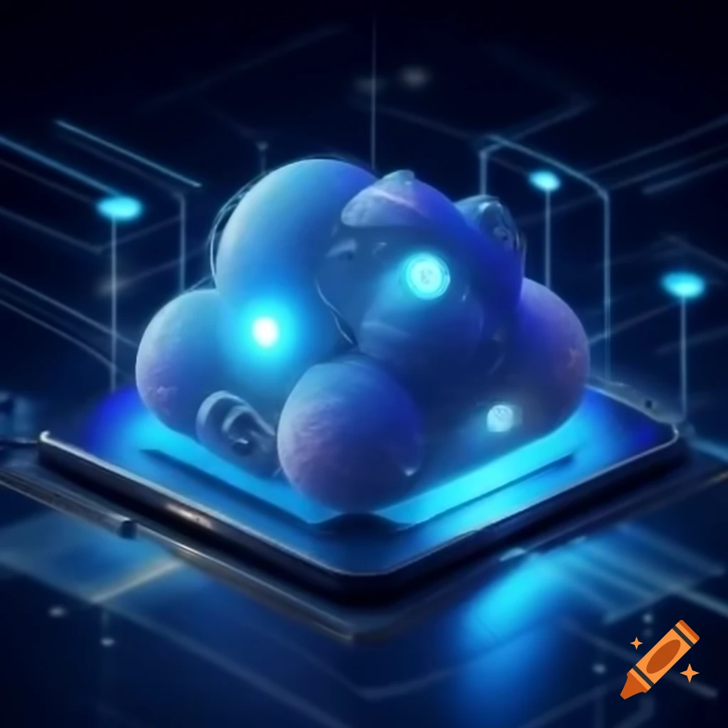 Cloud technology concept representation