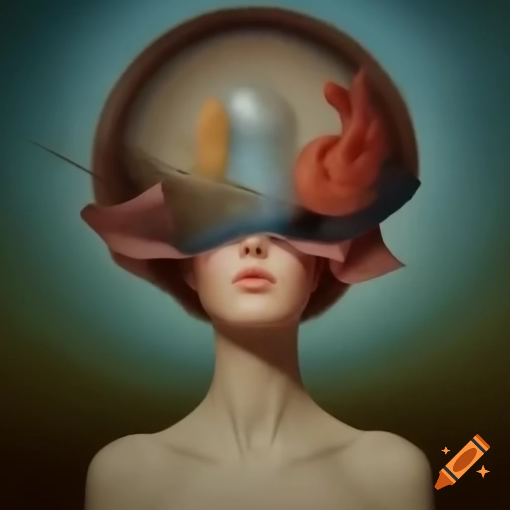 Surrealist art composition