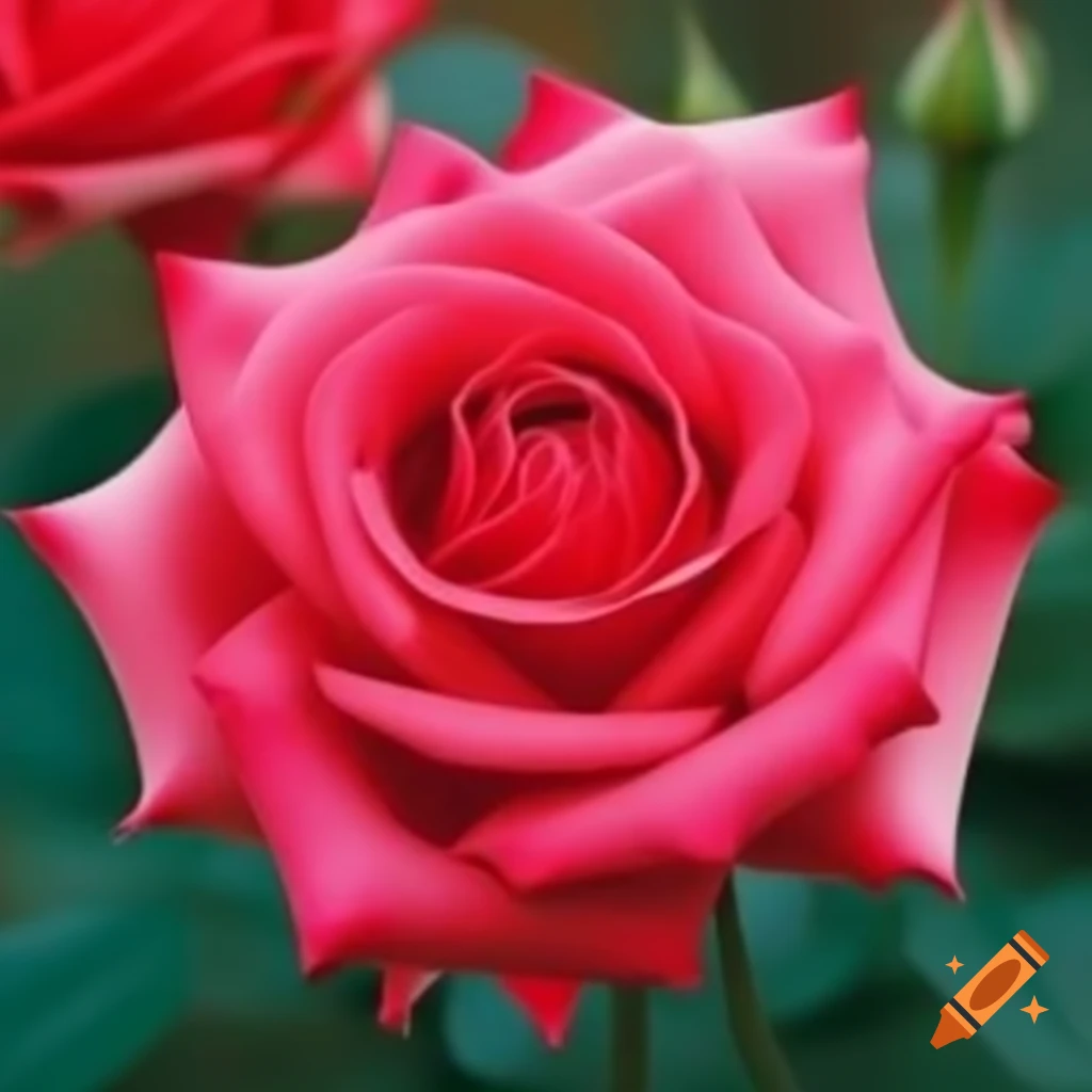 Beautiful rose flower with vibrant petals