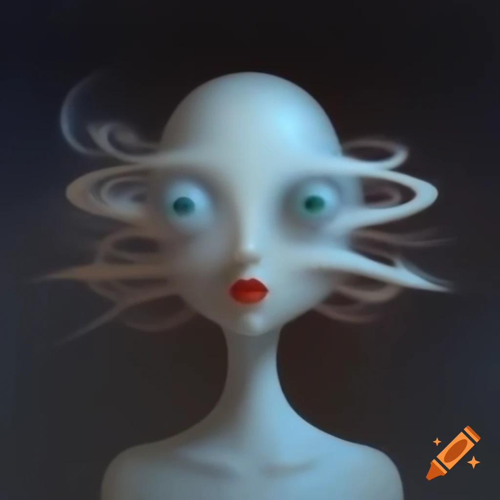 Surrealist art composition