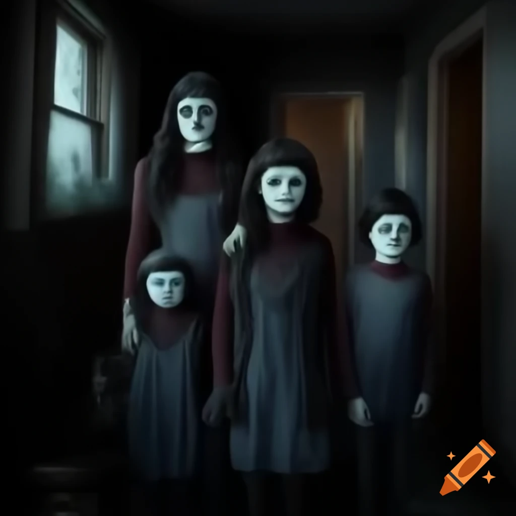 Eerie and unsettling depiction of a family