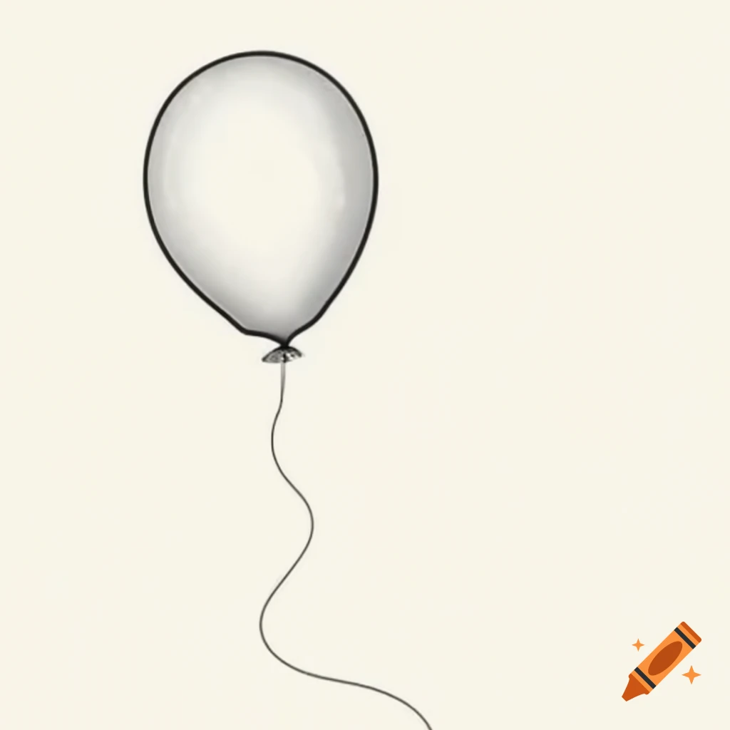 Latex birthday balloon floating upwards, air rushing out