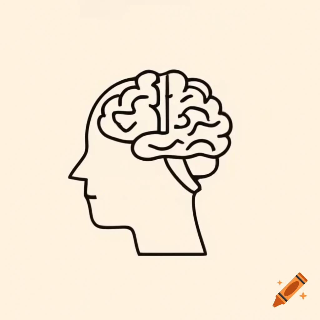 Illustration of a thinking brain