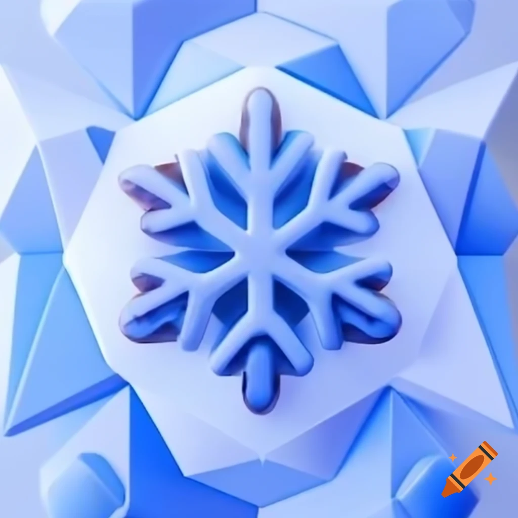 Frost icon in polygonal design