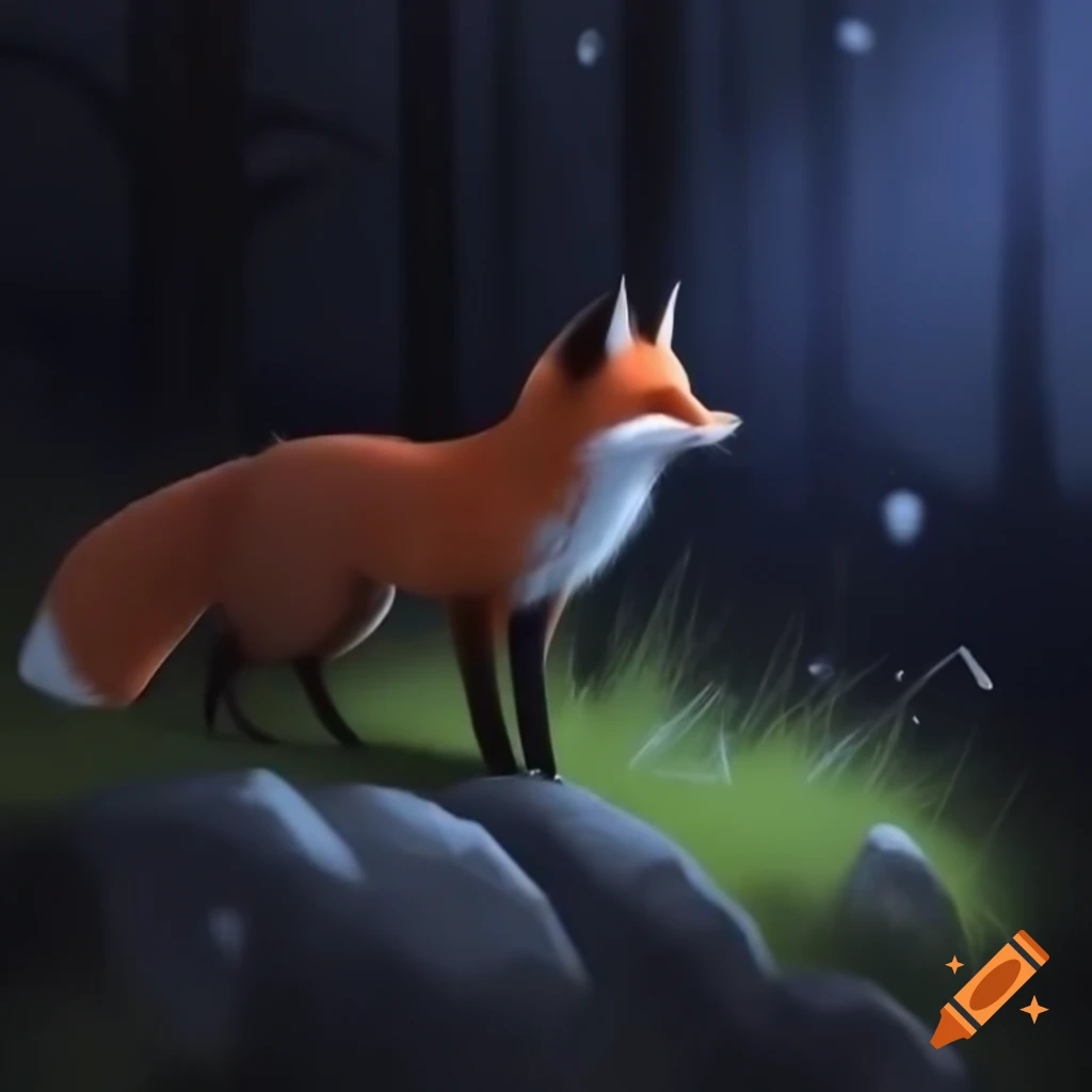 Fox hunting at night